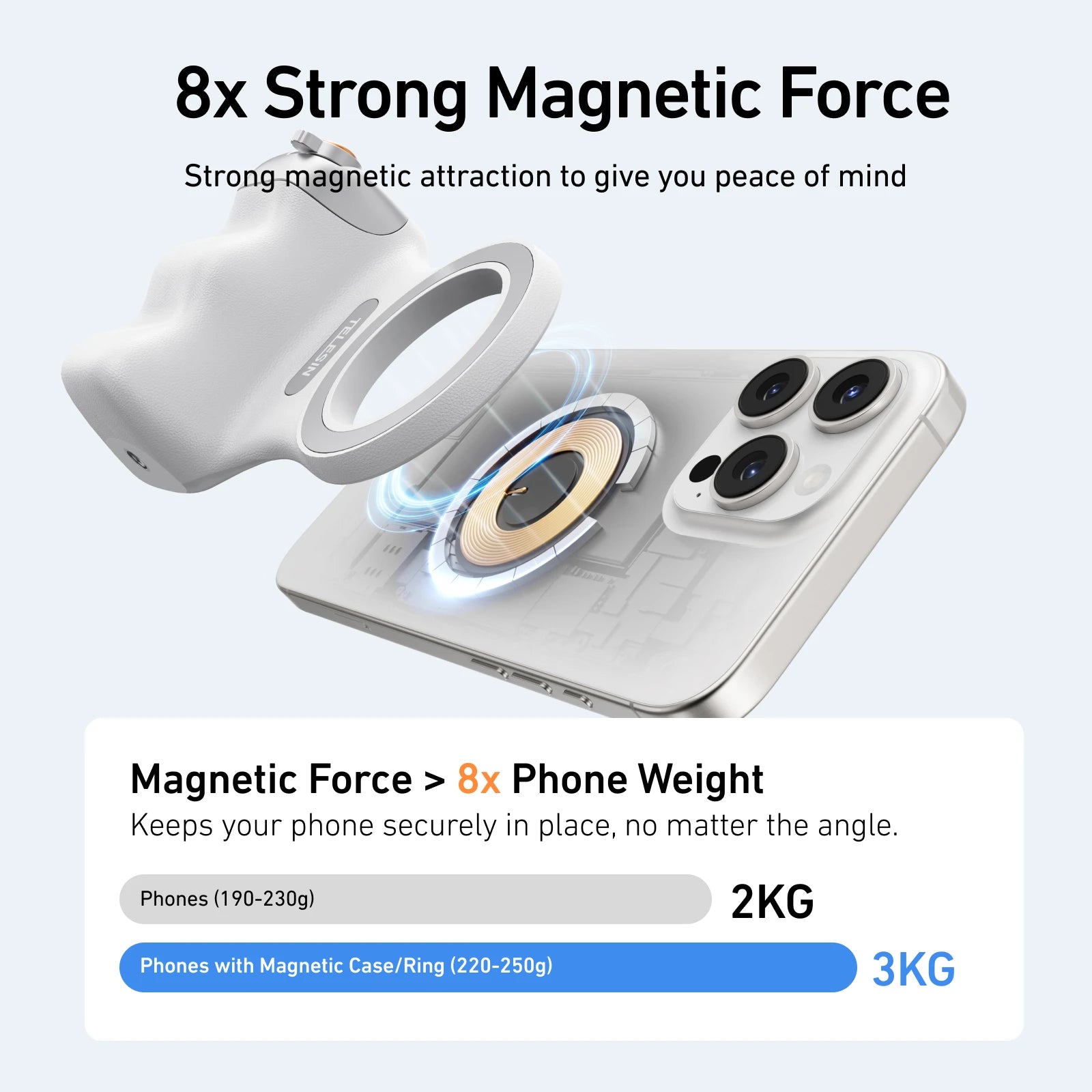 Magnetic Phone Camera Grip